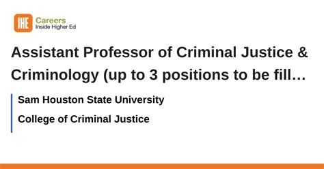 Assistant Professor Criminal Justice And Criminology Job With Georgia Southern University 37932448