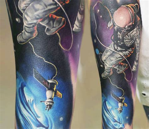 Astronaut In Space Tattoo By Levgen Tattoo Post 13568