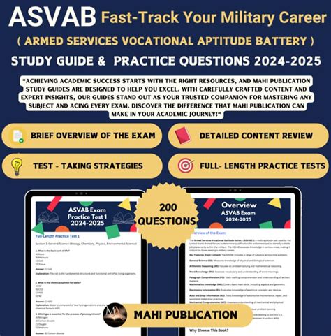 Asvab Fast Track Your Military Career Study Guide Amp Practice Questions 2025