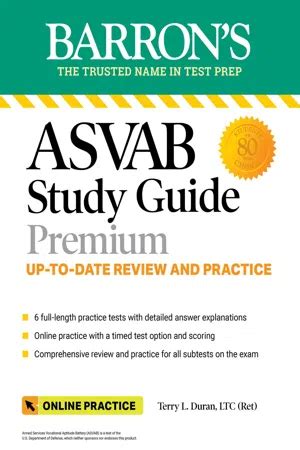 Asvab Study Guide Premium 6 Practice Tests Comprehensive Review Online Practice Terry L Duran Ltc Ret 9781506283647 Christianbook Com Asvab Study Guide Premium 6 Practice Tests Comprehensive Review Online Practice Terry L Duran Ltc Ret 9781506283647 Christianbook Com