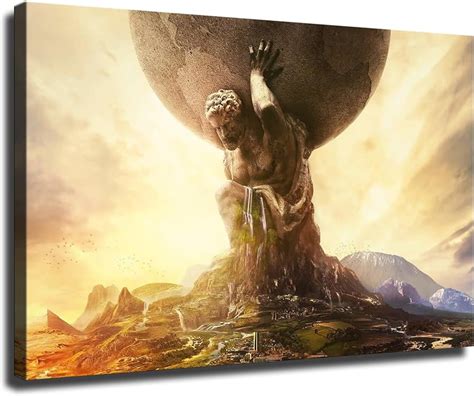 Atlas Mythology Painting Atlas Mythology Painting