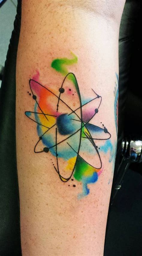 Atom Tattoo Design