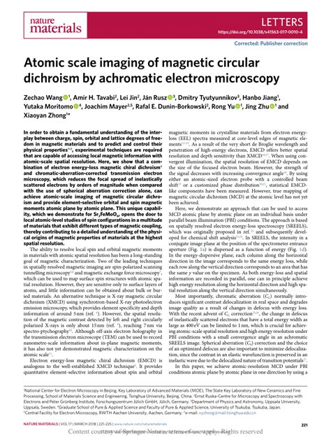 Atomic Scale Imaging Of Magnetic Circular Dichroism By Achromatic