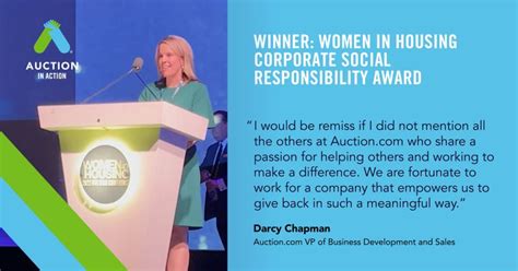 Auction Com On Linkedin Darcy Chapman Wins Five Star Women In Housing