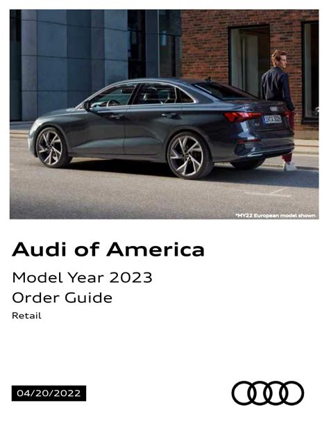Audi 2023 Order Guide Model Year 2023 Audiusa Retail Audiworld Audi 2023 Order Guide Model Year 2023 Audiusa Retail Audiworld