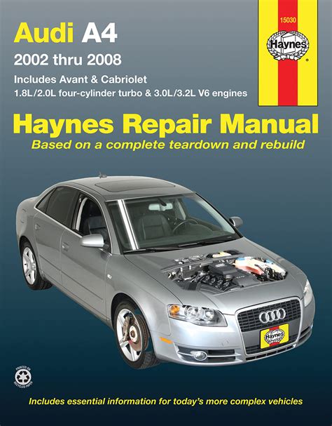 Audi A4 2002 2008 Haynes Repair Manual Audi A4 2002 2008 Haynes Repair Manual