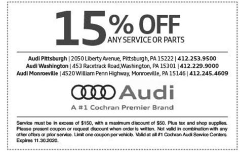 Audi Service Coupons Specials Audi Greensboro