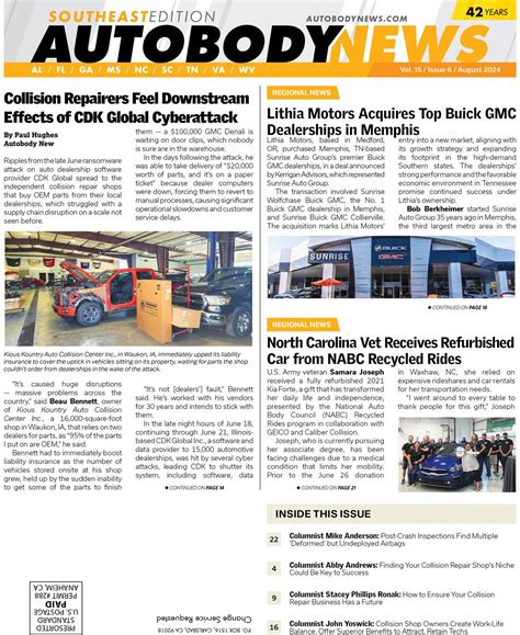 August 2024 Southeast Edition By Autobody News Issuu August 2024 Southeast Edition By Autobody News Issuu