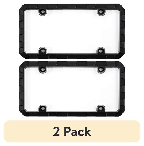 Auto Drive Black And Clear Heavy Duty License Plate Frame Combo 92901W Walmart Com Auto Drive Black And Clear Heavy Duty License Plate Frame Combo 92901W Walmart Com