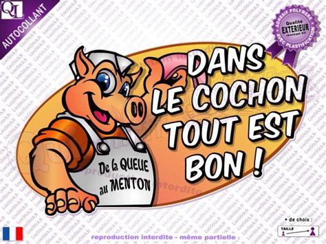 Autocollant Slogan Dans Le Cochon Loostick Amp Quicom Autocollant Slogan Dans Le Cochon Loostick Amp Quicom