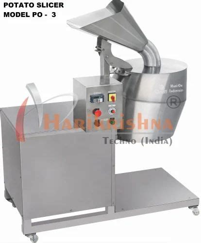 Automatic Stainless Steel Potato Chips Slicer Machine 2 Hp 150 Kg Hr