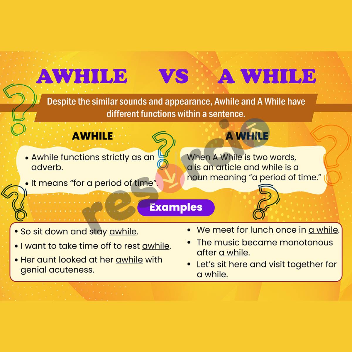 5 Tips: Awhile Vs A While