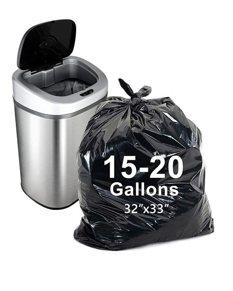 Ayotee 20 Gallon Trash Bags 25 Count Bulk Industrial Quality 35X30