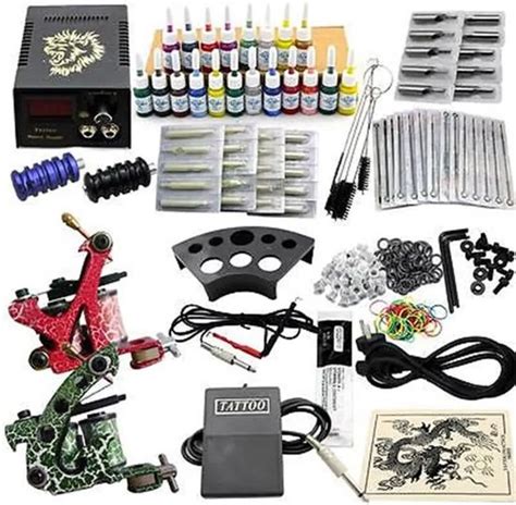 B O S Tattoo Machine Tattoo Set Met 20 Kleuren Tattoo Inkt 2 X
