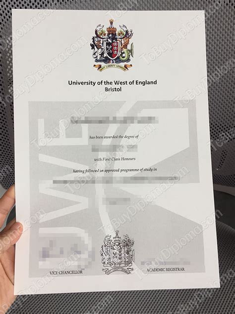 Bachelor Of Science Degree From University Of The West Of England