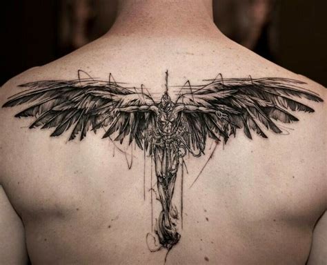 Back Tattoo Angel Wings