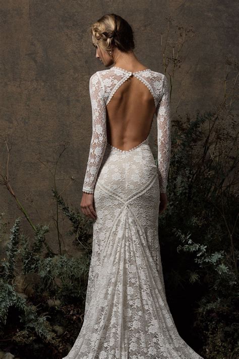 Backless Lace Dress Wedding Chic Trends
