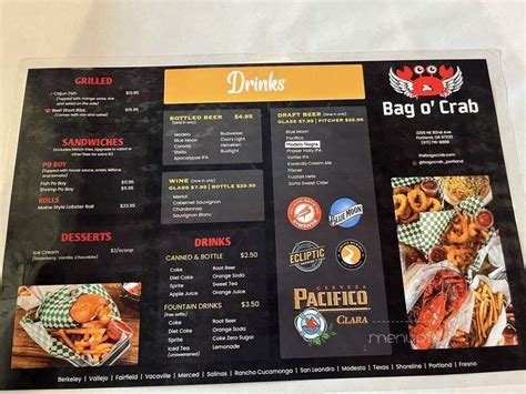 Bag O Amp 39 Crab Portland Or 97220 Menu Reviews Hours Amp Contact