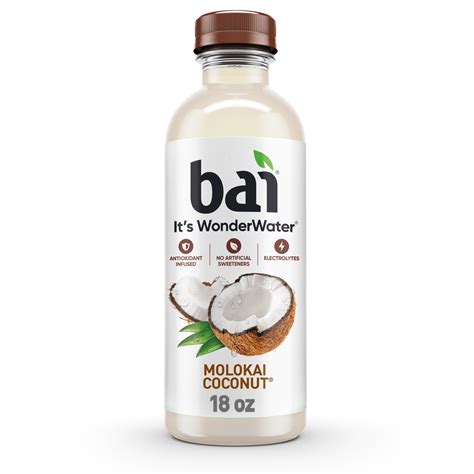 Bai Molokai Coconut Water Beverage Bottle 18 Fl Oz Fry S Food Stores