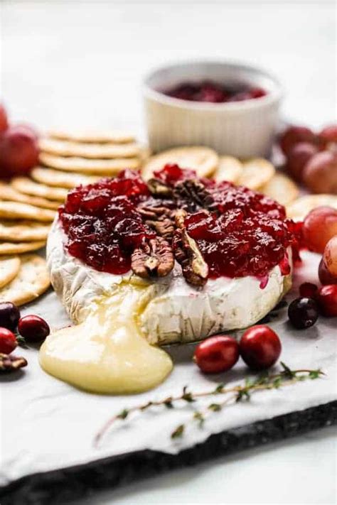 Baked Brie With Cranberry Sauce Recipe Best Holiday Appetizer The Kitchn