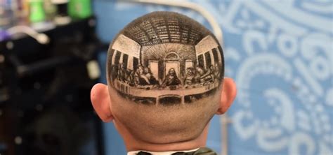 Barber Buzzes Last Supper Onto Man S Head Hairstyling Wonderhowto Barber Buzzes Last Supper Onto Man S Head Hairstyling Wonderhowto