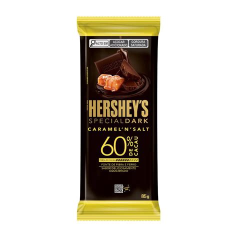 Barra De Chocolate Hershey'S Special Dark Caramel'N'Salt 60% Com 85G ... Barra De Chocolate Hershey'S Special Dark Caramel'N'Salt 60% Com 85G ...