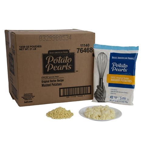 Basic American Foods Mashed Potato Pearls Case Foodservicedirect Basic American Foods Mashed Potato Pearls Case Foodservicedirect