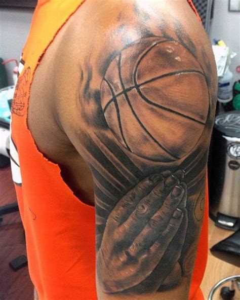 Basketball And Cross Tattoo Designs