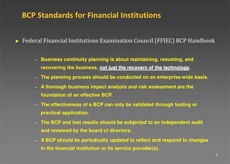 Bcp Standards