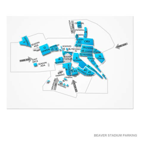 Beaver Stadium Parking Chart Ponasa Beaver Stadium Parking Chart Ponasa