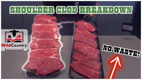 Beef Shoulder Clod Breakdown Roast Stew Steak Professional Butcher