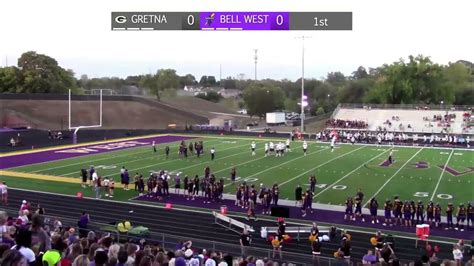 Bellevue West High School Vs Gretna High School Mens Varsity Football