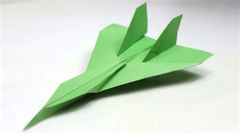 Best Jet Fighter Paper Airplane Fly Far How To Make A Paper Airplane