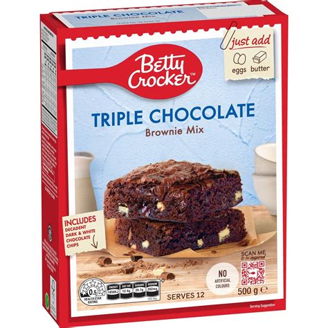 Betty Crocker Triple Chocolate Brownie Mix Brownie Mix 500G Is Halal Install Mustakshif