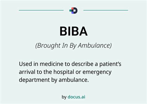 Biba Medical Abbreviation