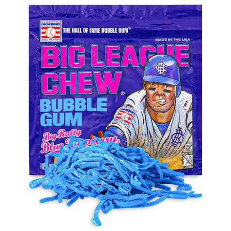 Big League Chew Bubble Gum Big Rally Blue Raspberry 2 12Oz