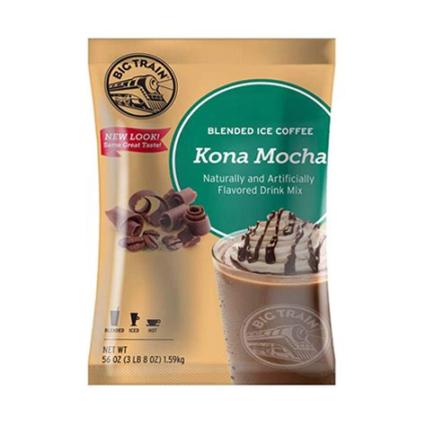 Big Train Kona Mocha Blended Coffee Frappe Mix Fortuna Enterprises