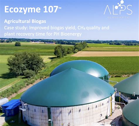 Biogas Case Study Enzyme Addition Boosts Biogas Plant Alps Ecoscience