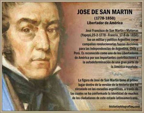 Biografia De Jos De San Martin Vida Y Obra Del Libertador De America Biografia De Jos De San Martin Vida Y Obra Del Libertador De America