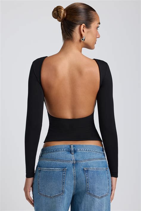 Black Basic Top Black Top Open Back Top 8 Tobi Us Black Basic Top Black Top Open Back Top 8 Tobi Us