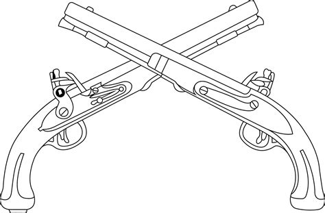 Black Military Police Crossed Pistols Black Military Police Crossed Pistols