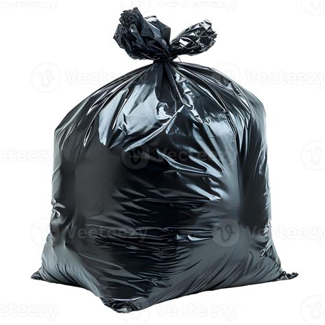 Black Plastic Trash Bag 12227436 Png