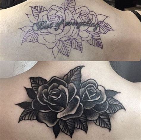 Black Rose Tattoo Cover Up