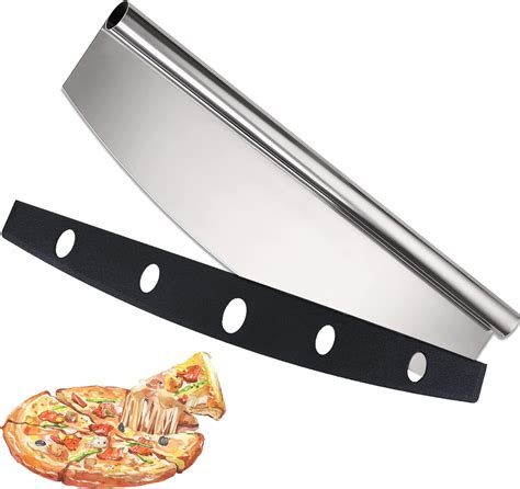 Blackstone 14 Stainless Steel Pizza Cutter Rocker With Cover Blackstone 14 Stainless Steel Pizza Cutter Rocker With Cover