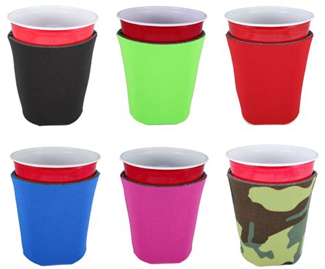 Blank Foam Party Solo Cup Coolie Variety Color Packs Made In Usa Wholesale Coolies