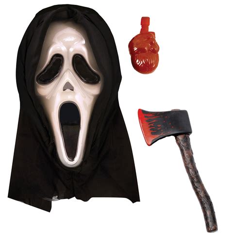 Bleeding Spooky Plastic Scream Mask With Blood Effect And Fake Bloody Axe Halloween Costume Labreeze Ltd Bleeding Spooky Plastic Scream Mask With Blood Effect And Fake Bloody Axe Halloween Costume Labreeze Ltd