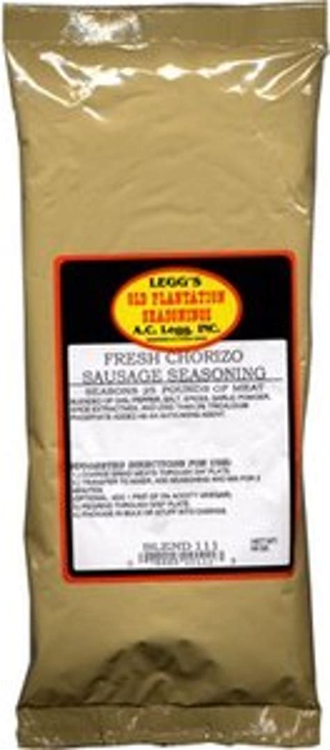 Blend 111 Legg Amp 39 S Old Plantation Chorizo Seasoning Butcher Supply Blend 111 Legg Amp 39 S Old Plantation Chorizo Seasoning Butcher Supply