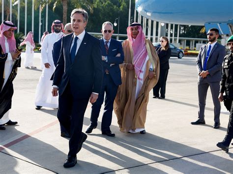 Blinken Begins Latest Middle East Tour Set To Meet Arab Leaders In Cairo