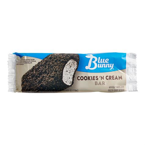 Blue Bunny Cookies N Cream Ice Cream Sandwich Bar Super Star Ice Cream