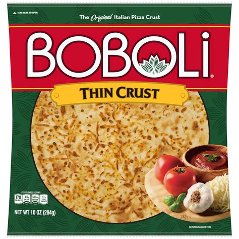 Boboli Thin Pizza Crust Nutrition Facts At Alex Mckean Blog
